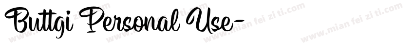 Buttgi Personal Use字体转换